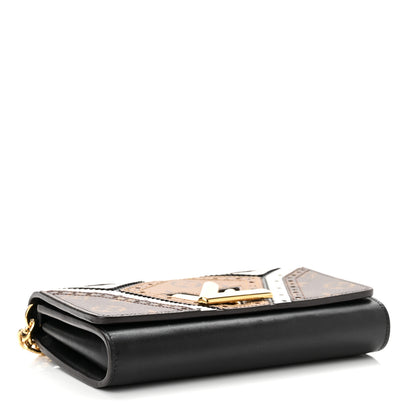 Louis Vuitton Veau Satin Monogram Twist Chain Wallet 4 of 9