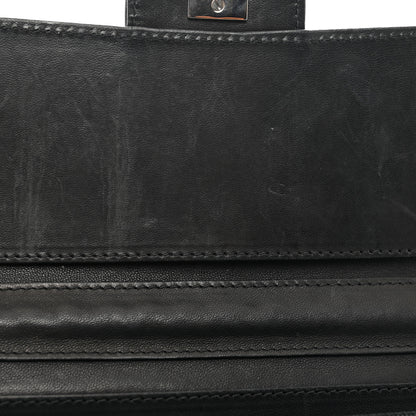 Chanel Patent Calfskin Quilted Flap Clutch With Chain Black 10 of 10