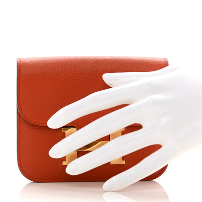 Hermes Evercolor Constance Slim Wallet Blush 2 of 8