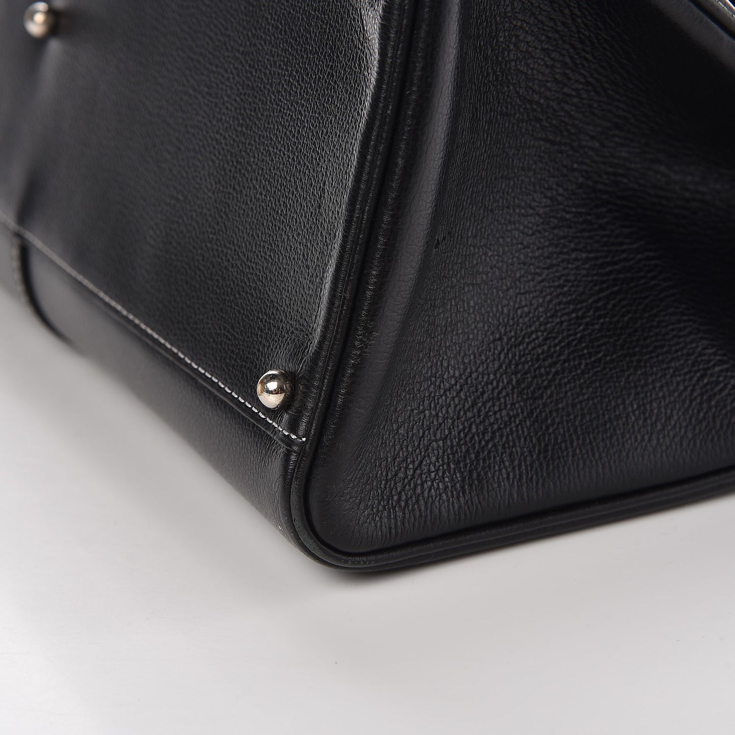 Calfskin Brillant Cabas Black