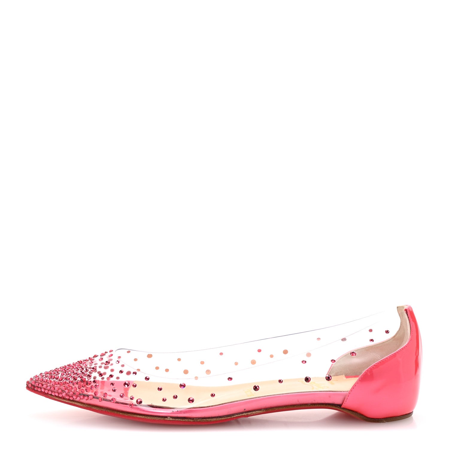 Christian Louboutin PVC Degrastrass Flats 37.5 Version Florida 1 of 9