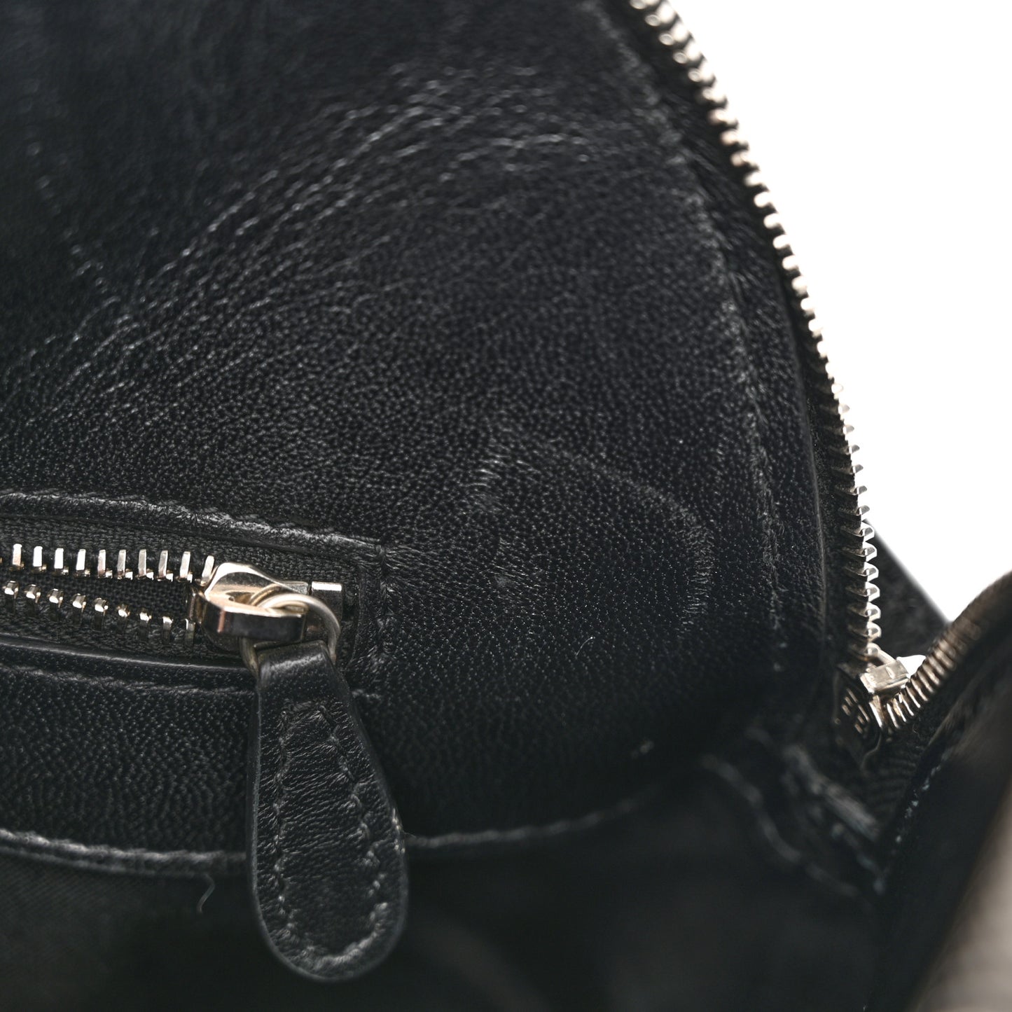Calfskin Logo Crocodile Embossed S Ville Top Handle Bag Black White