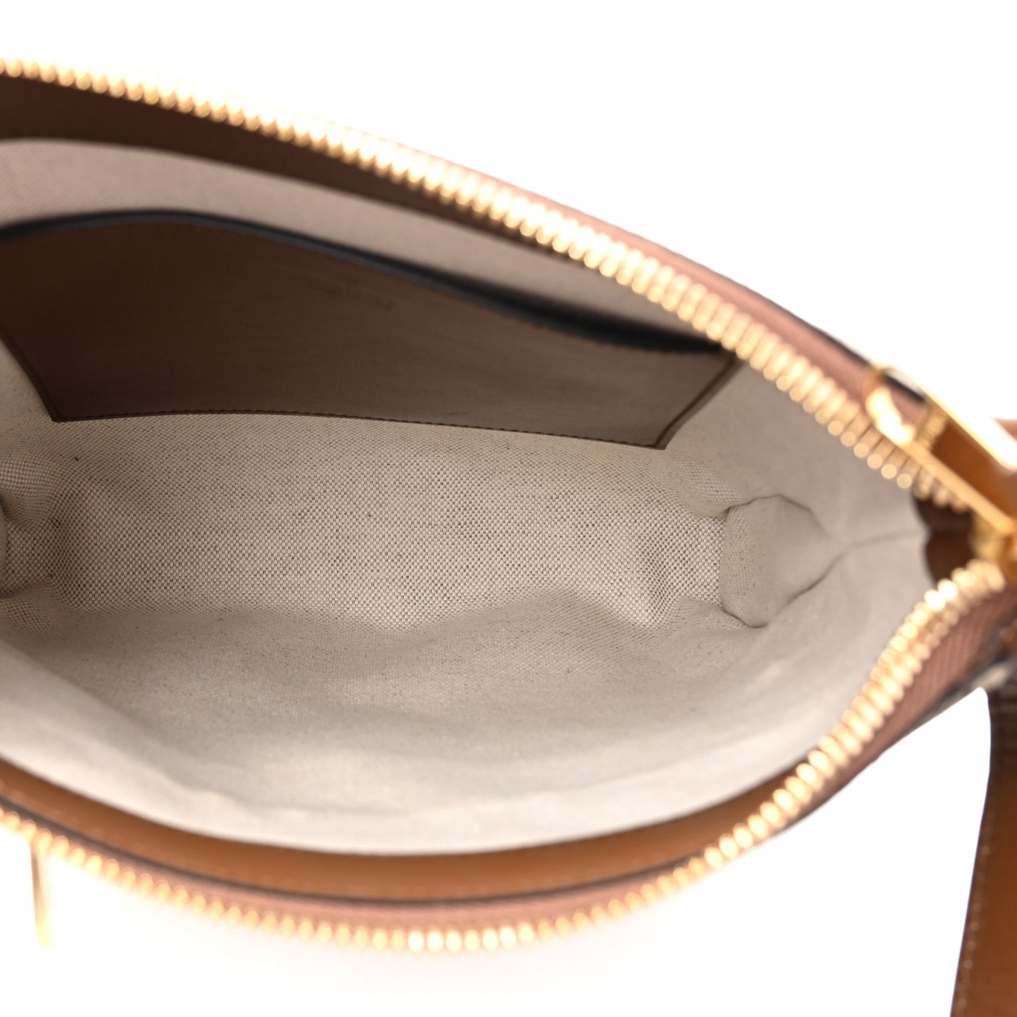 GG Supreme Monogram Azalea Calfskin Retro Interlocking G Flat Messenger Bag Beige Ebony Brown Sugar