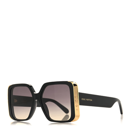 Louis Vuitton Acetate LV Moon Square Sunglasses Z1664W Black 1 of 8