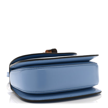 Gucci Boarded Dyana Lux Calfskin Web Mini Bamboo 1947 Top Handle Bag Blue 4 of 11