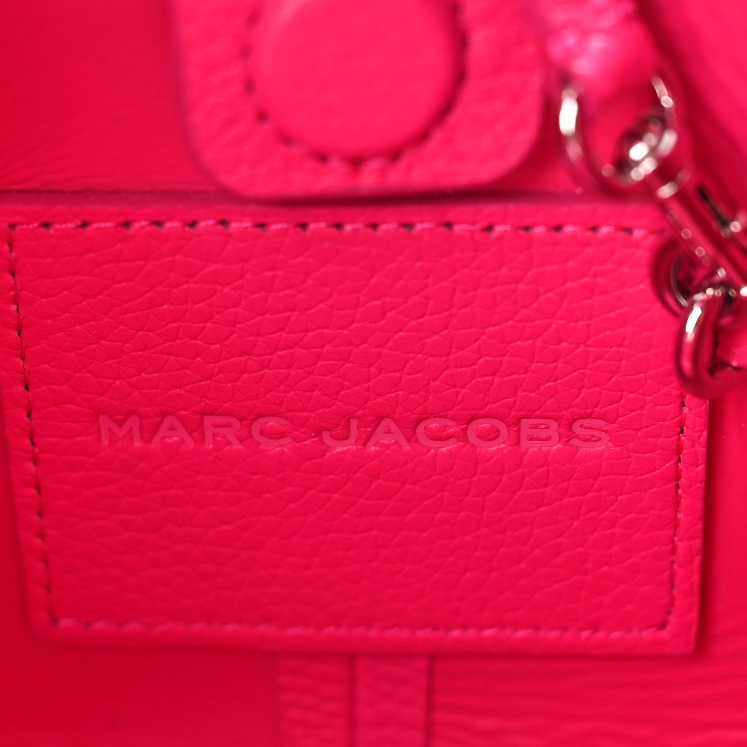 Marc Jacobs Grained Calfskin Mini The Sack Bag Hot Pink 7 of 9