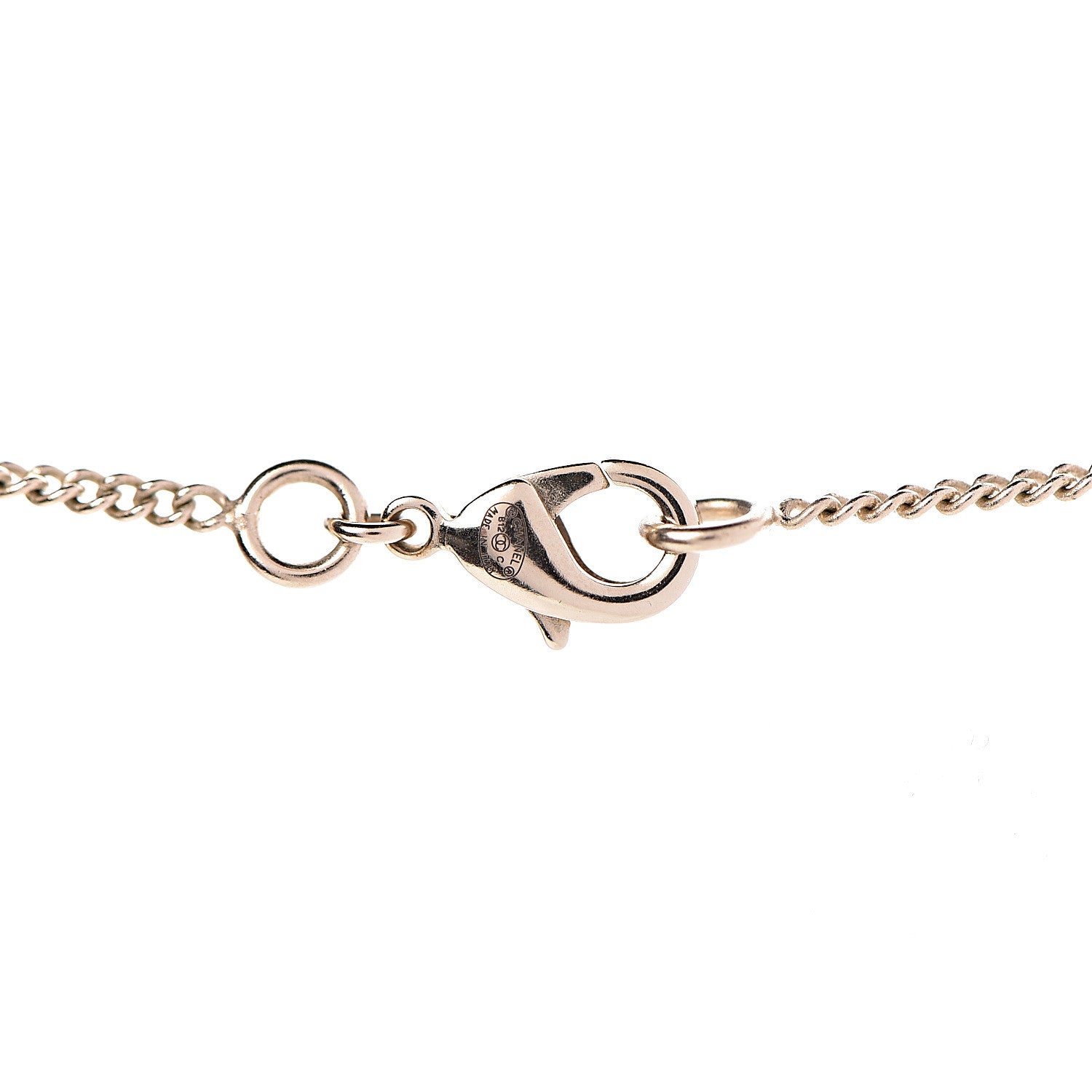 Chanel Enamel CC Drop Necklace Gold 4 of 5