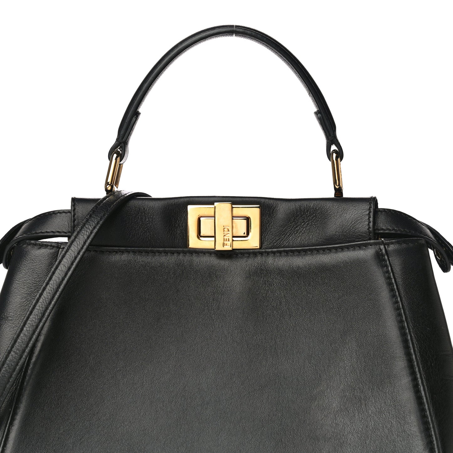 Nappa Mini Peekaboo Iconic Satchel Black