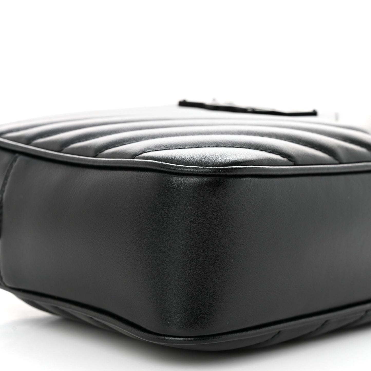 Calfskin Matelasse Monogram Monochrome Lou Camera Bag Black
