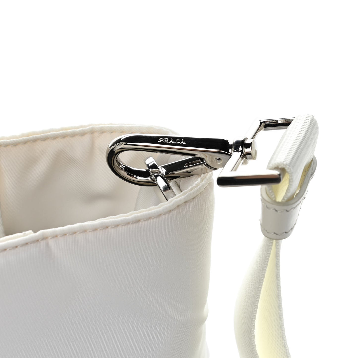 Tessuto Nylon Pocket Tote Bianco