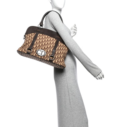 Christian Dior Monogram Traveler Satchel Brown 2 of 10