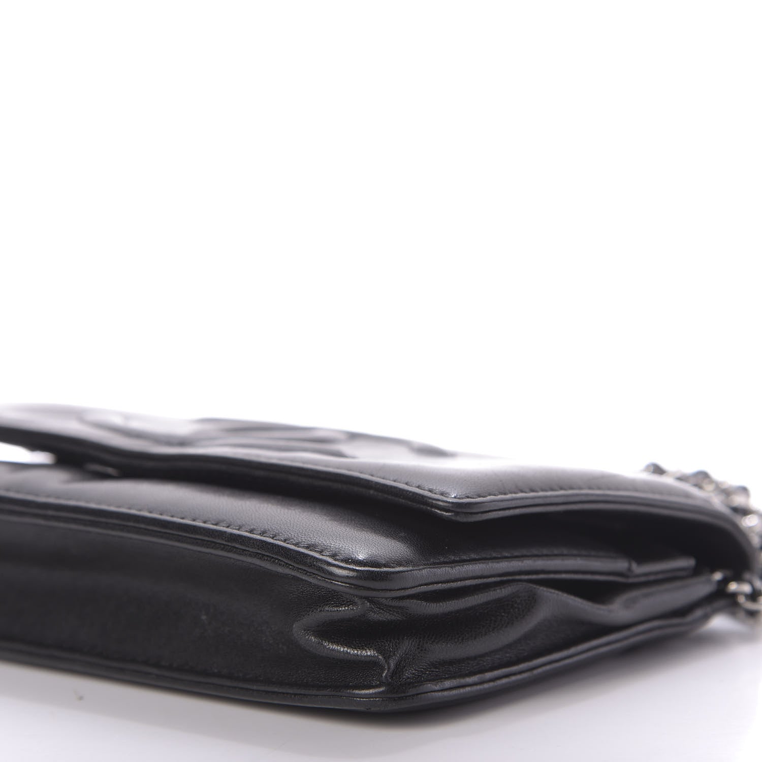 Chanel Lambskin Timeless CC Wallet On Chain WOC Black 7 of 11