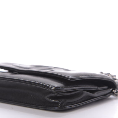 Chanel Lambskin Timeless CC Wallet On Chain WOC Black 7 of 11