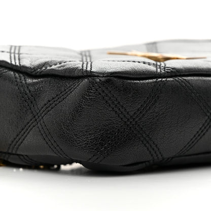 Saint Laurent Grained Lambskin Quilted Mini Becky Double Zip Bag Black 11 of 13