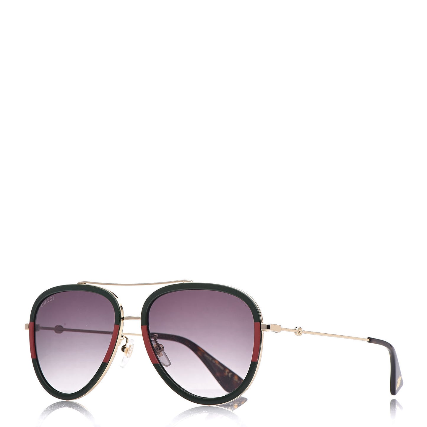 Web Aviator Sunglasses GG0062S Green Red