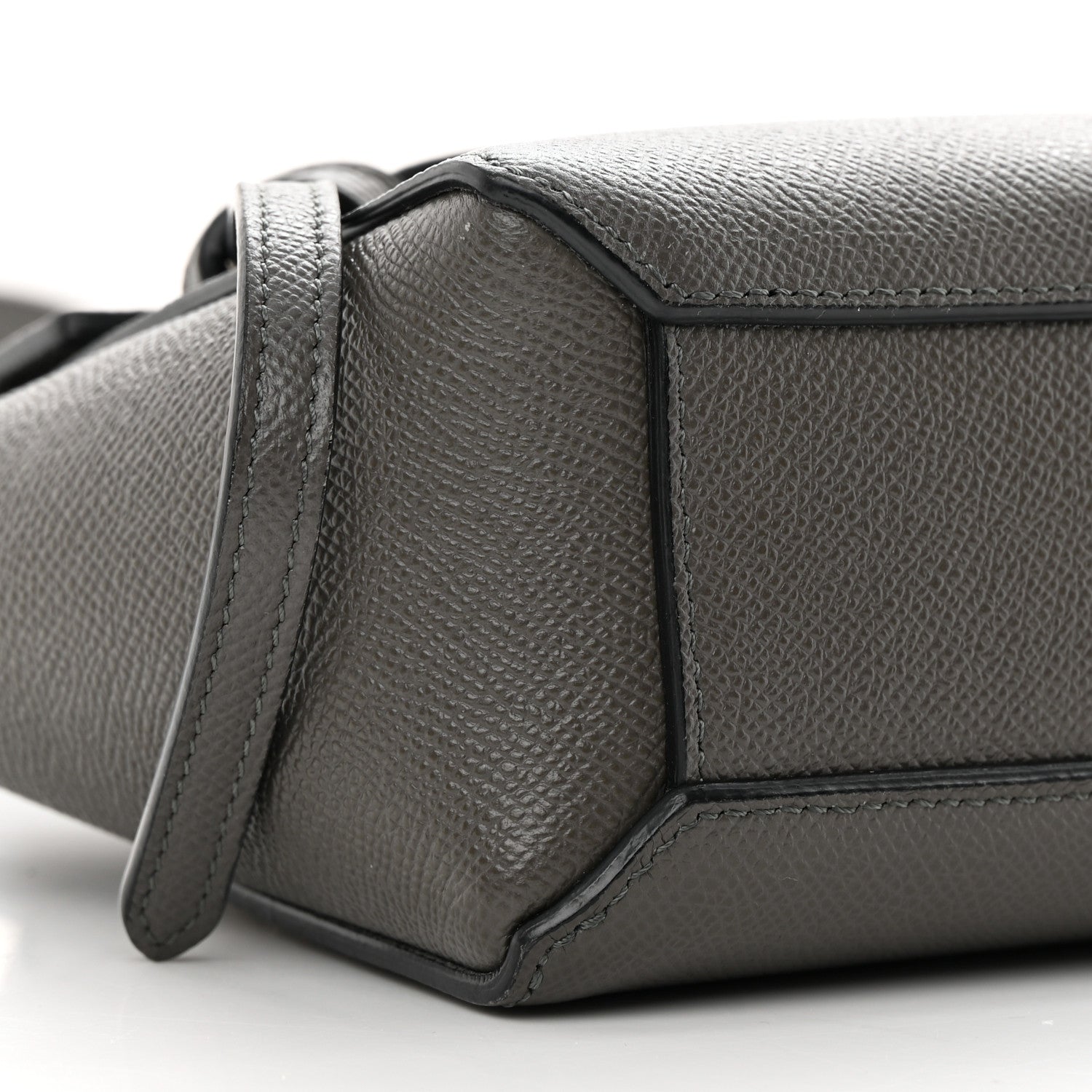 Celine Grained Calfskin Pico Belt Bag Grey 10 of 16