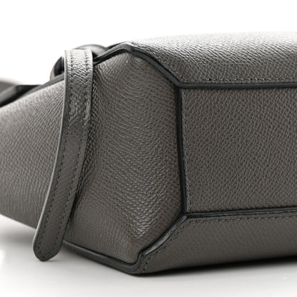 Celine Grained Calfskin Pico Belt Bag Grey 10 of 16