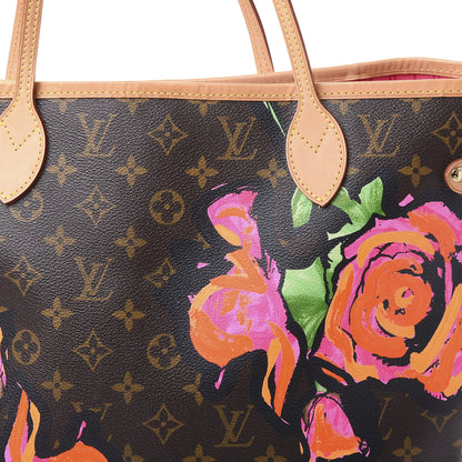Louis Vuitton Monogram Roses Neverfull MM 7 of 11