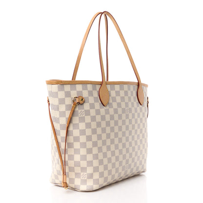 Louis Vuitton Damier Azur Neo Neverfull MM Rose Ballerine 4 of 14