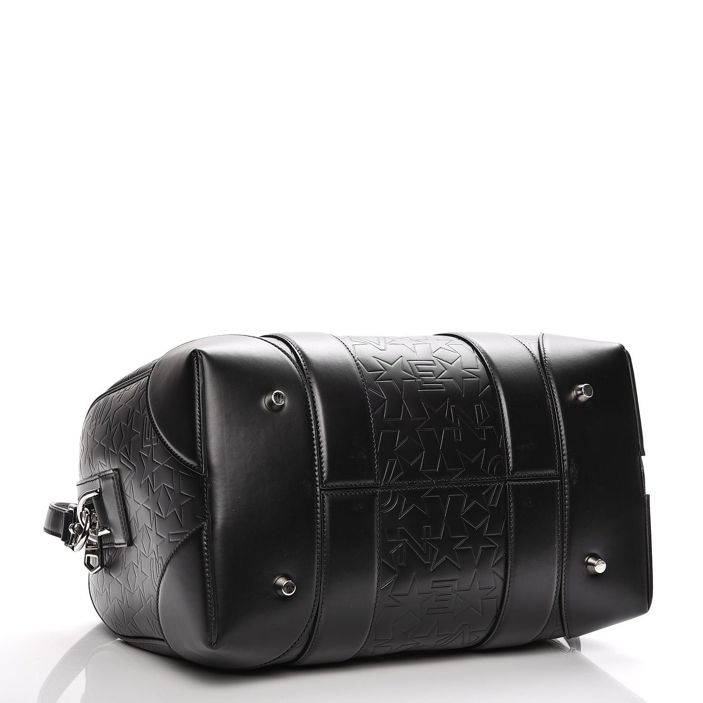 Calfskin Star Embossed Medium Lucrezia Black