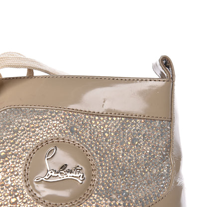 Christian Louboutin Patent Strass Mens Louis Flat Sneakers 46.5 Taupe 11 of 16