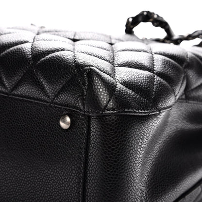 Chanel Caviar Quilted City Shopping Tote Black 10 of 10