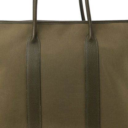 Hermes Buffle Skipper Toile Garden 36 MM Zip Tote Vert Veronese 8 of 10