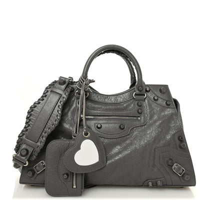 Balenciaga Agneau Arena Neo Cagole City Handbag Dark Grey 3 of 11