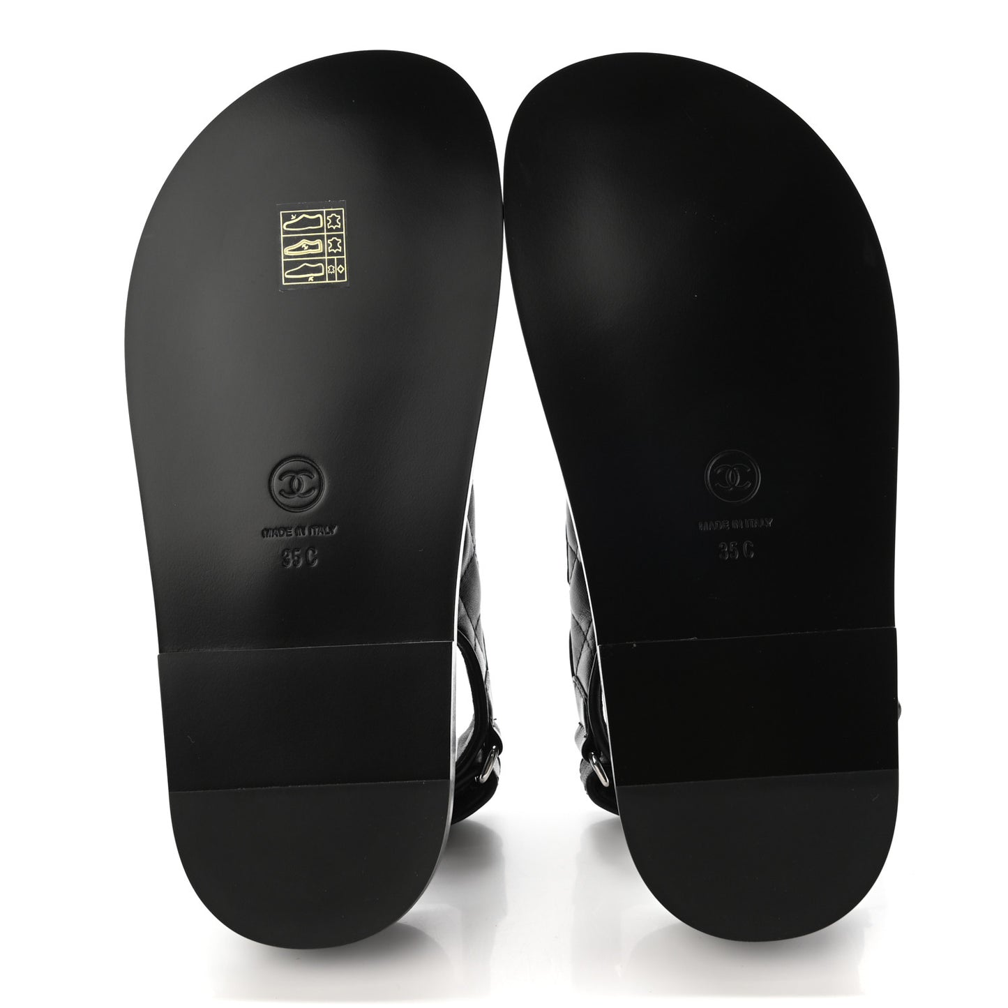 Lambskin Velcro Dad Sandals 35 Black