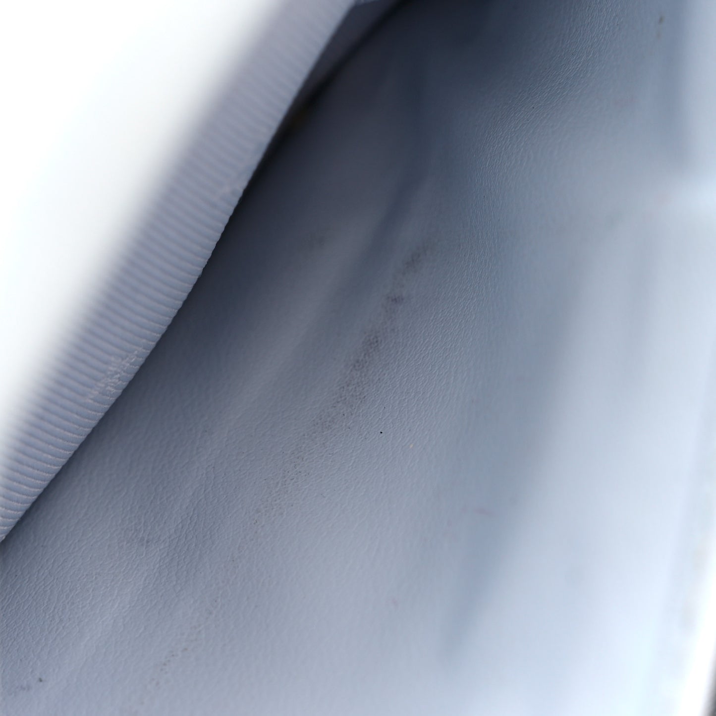 Calfskin Bubblegram Wallet On Strap Ice Blue