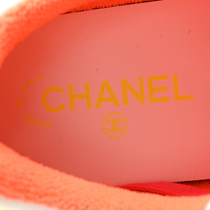 Chanel Calfskin Womens Logo Sneakers 40.5 White Multicolor 6 of 11