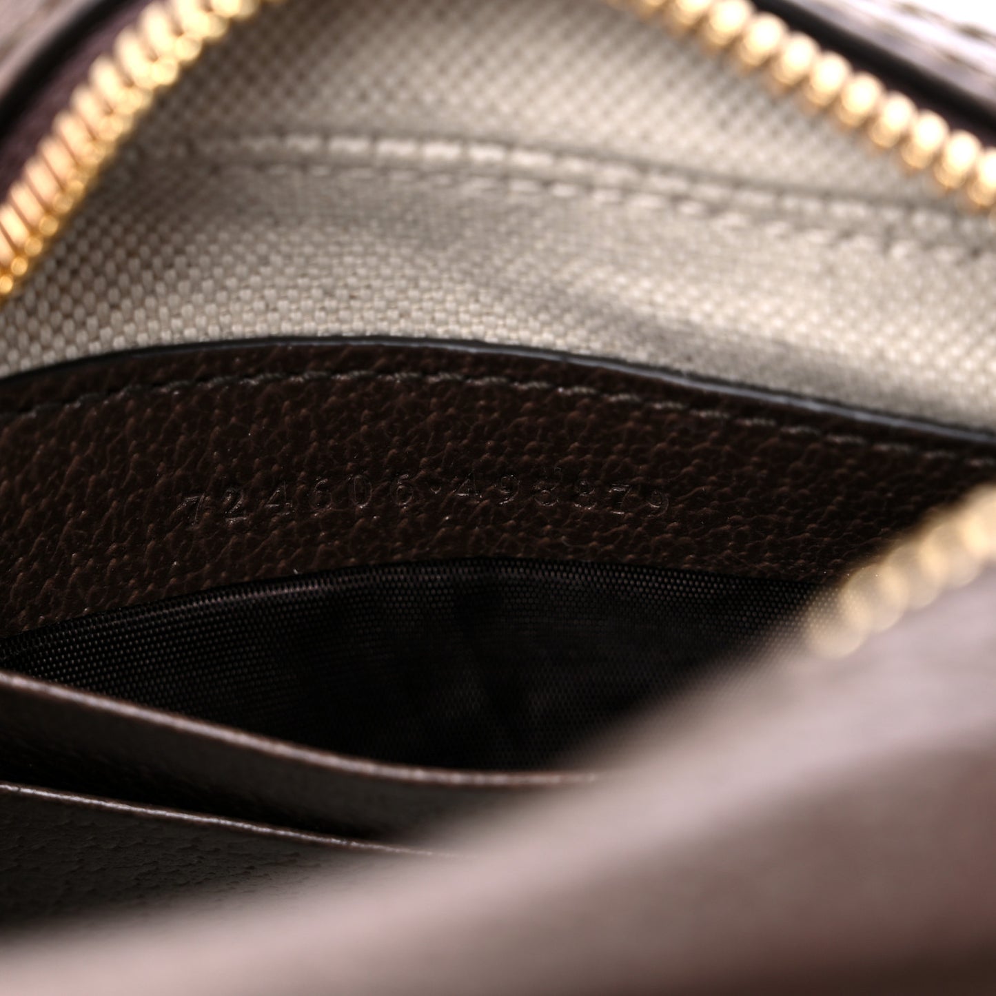 GG Supreme Monogram Textured Dollar Calfskin Web Mini Ophidia Top Handle Bowler Bag Beige Ebony New Acero