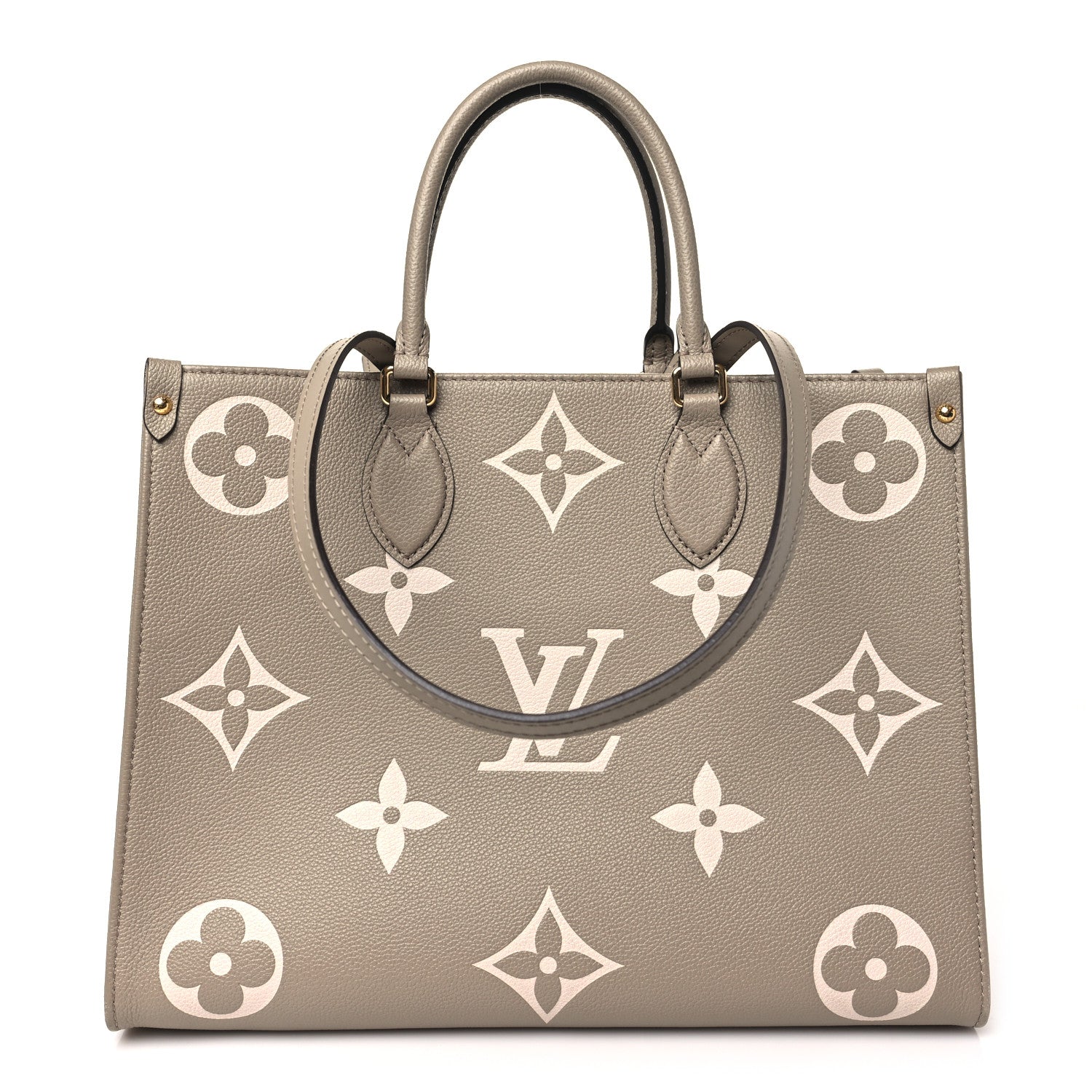 Louis Vuitton Empreinte Monogram Giant Onthego MM Tourterelle Creme 1 of 9