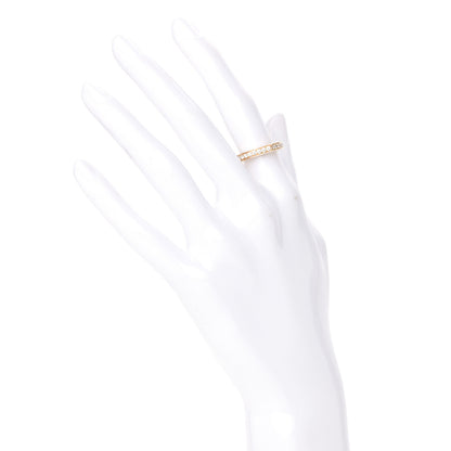 Cartier 18K Yellow Gold Diamond Flat C Ring 48 4.5 2 of 4