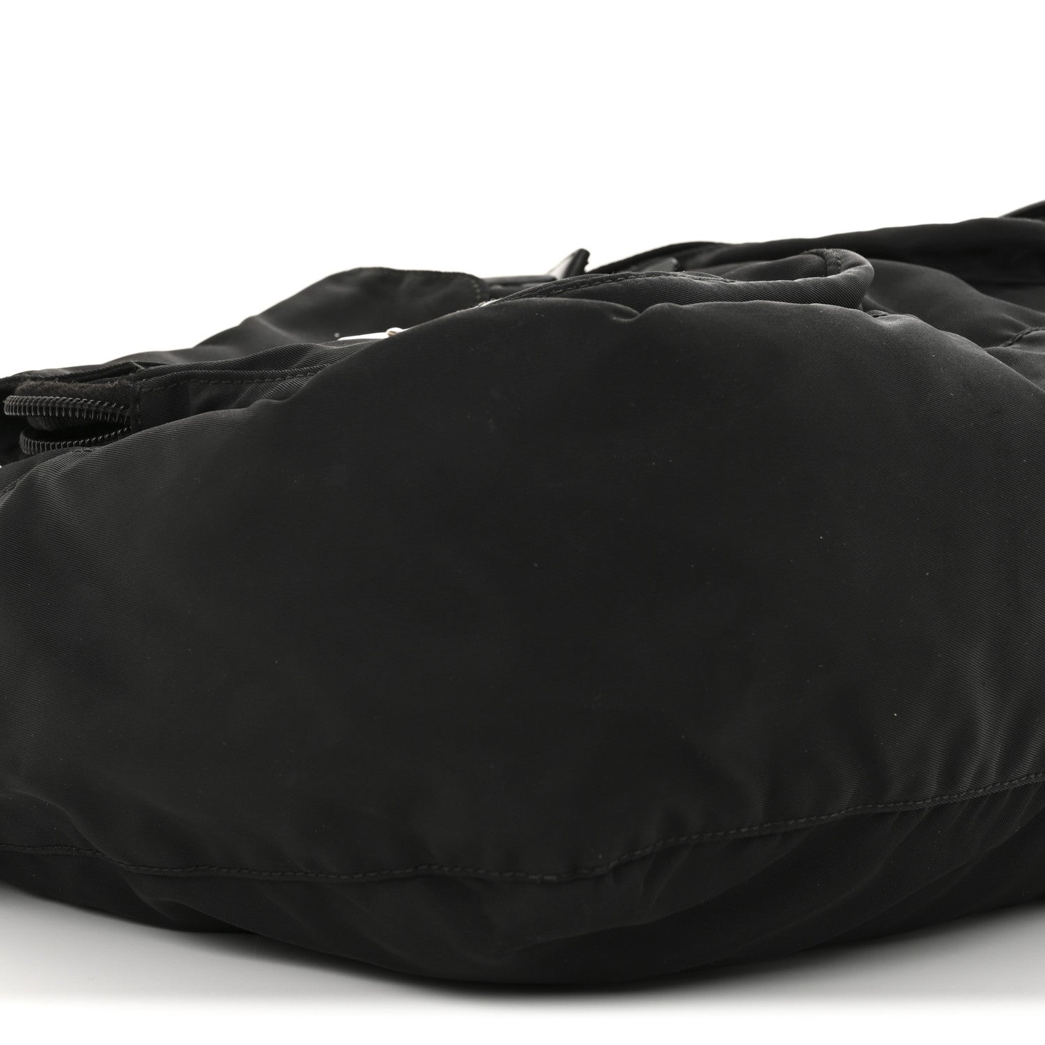 Prada Tessuto Nylon Saffiano Vela Messenger Bag Black 9 of 12