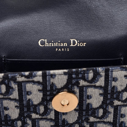 Christian Dior Oblique Saddle Belt Bag Blue 8 of 10