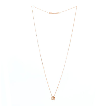 Roberto Coin 18K Rose Gold Symphony Golden Gate Rondel Pendant Necklace 2 of 4