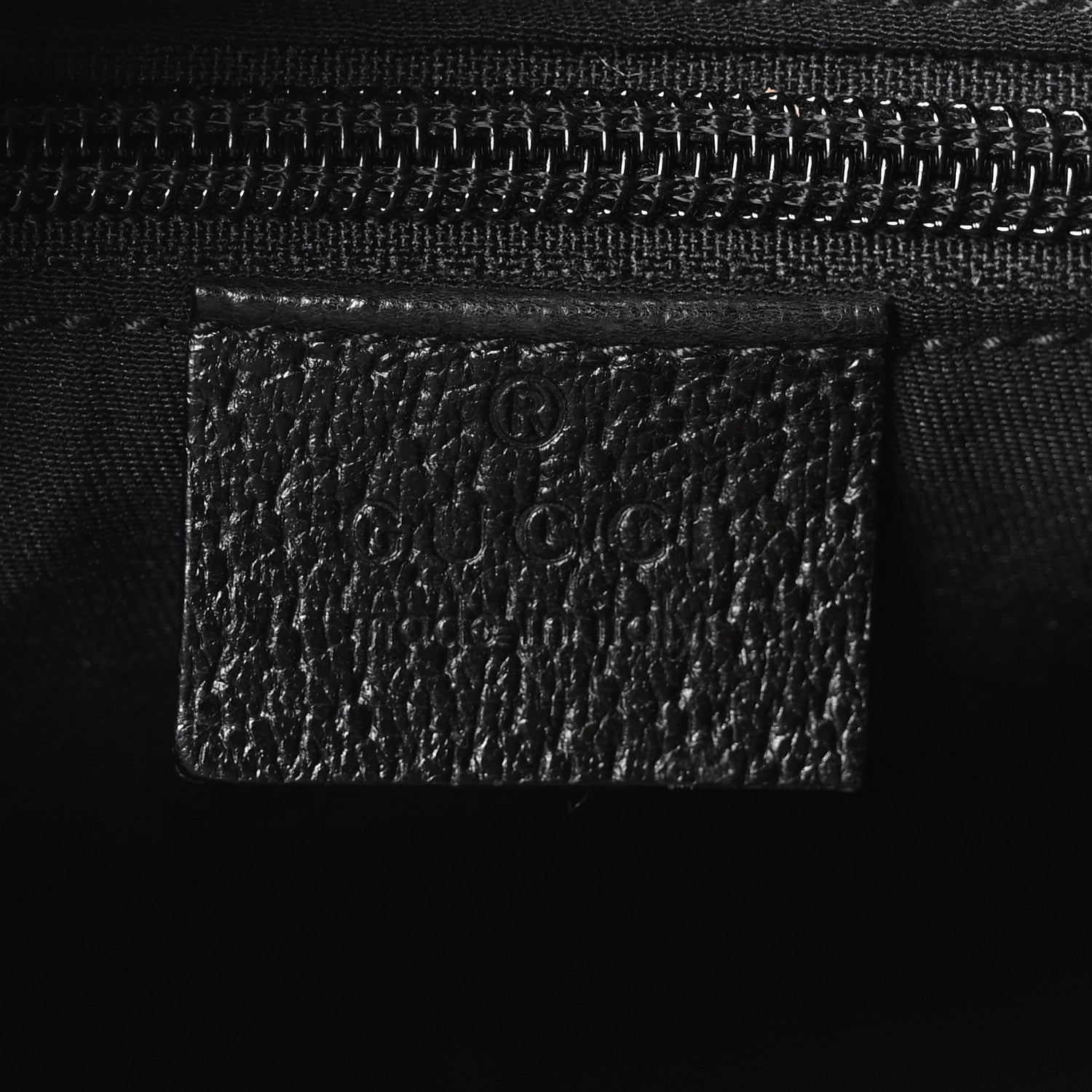 Gucci Monogram Medium Half Moon Hobo Black 6 of 10