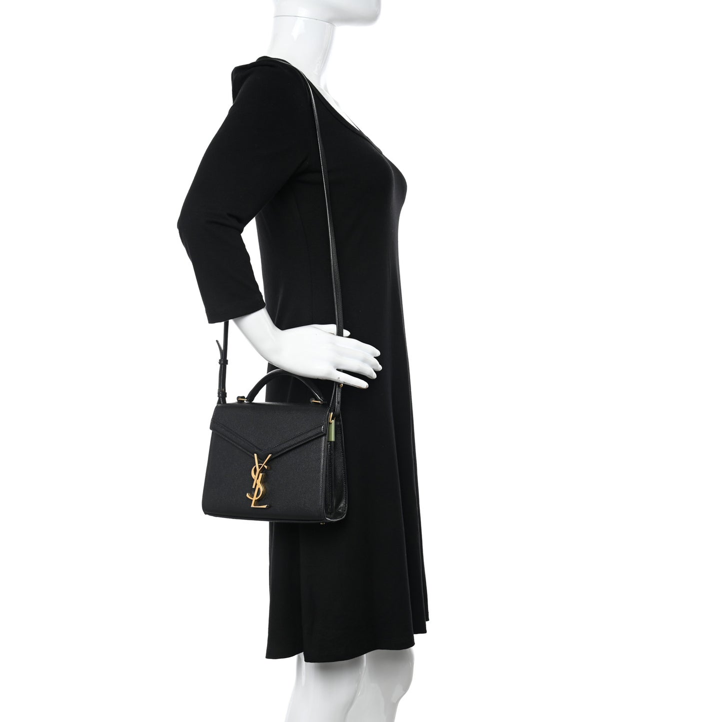Grain de Poudre Mini Classic Monogram Cassandra Top Handle Black