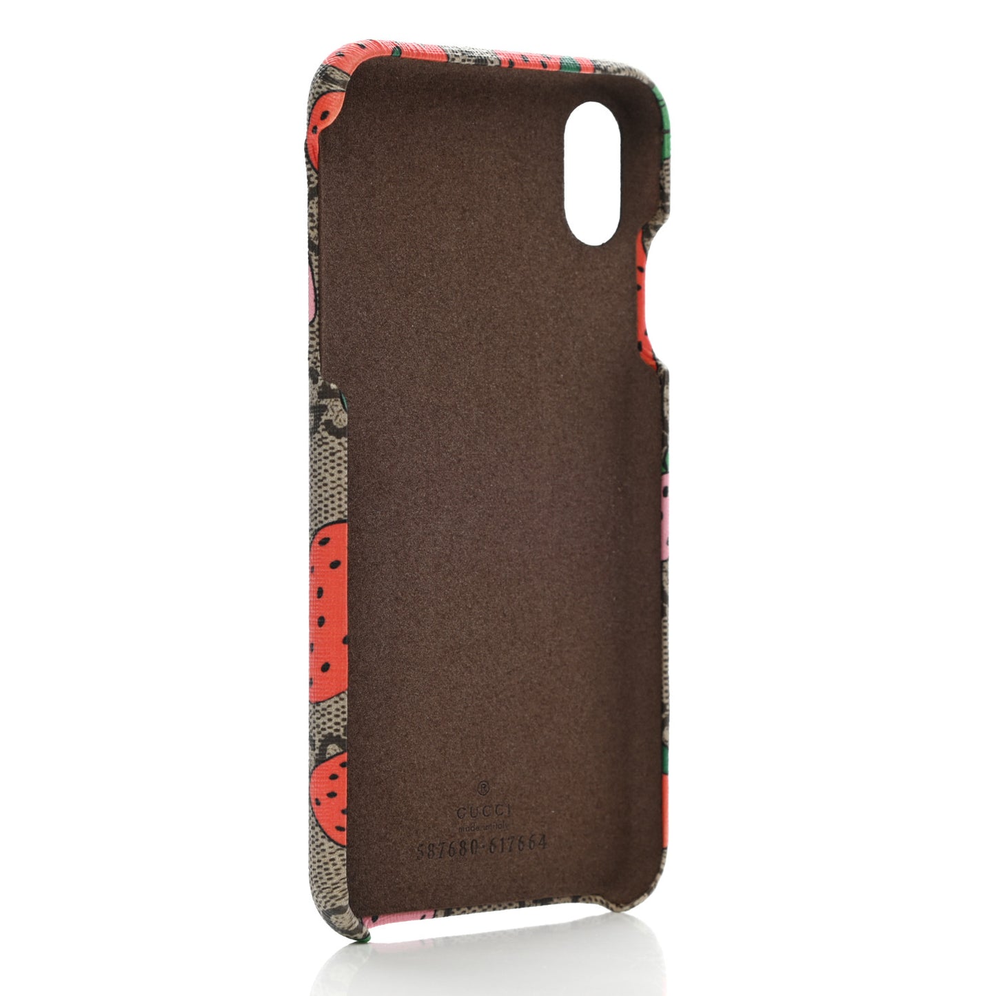 GG Supreme Monogram Strawberry iPhone XS Max Case