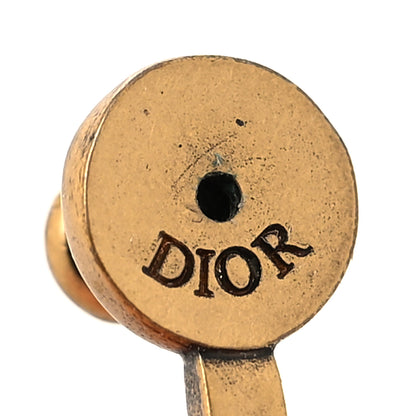 Christian Dior Metal Crystal J'adior Earrings Aged Gold 4 of 4