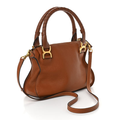 Chloe Calfskin Small Marcie Satchel Tan 3 of 9
