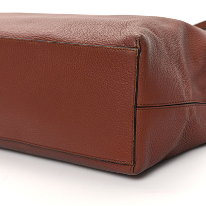 Valentino Garavani Grained Calfskin Rockstud Shoulder Tote Bright Cognac 9 of 12