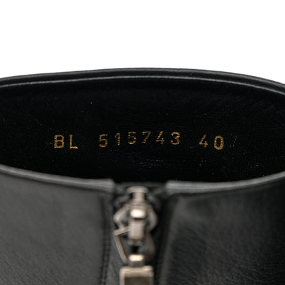 Saint Laurent Calfskin Betty 95 Ankle Boots 40 Black 6 of 16