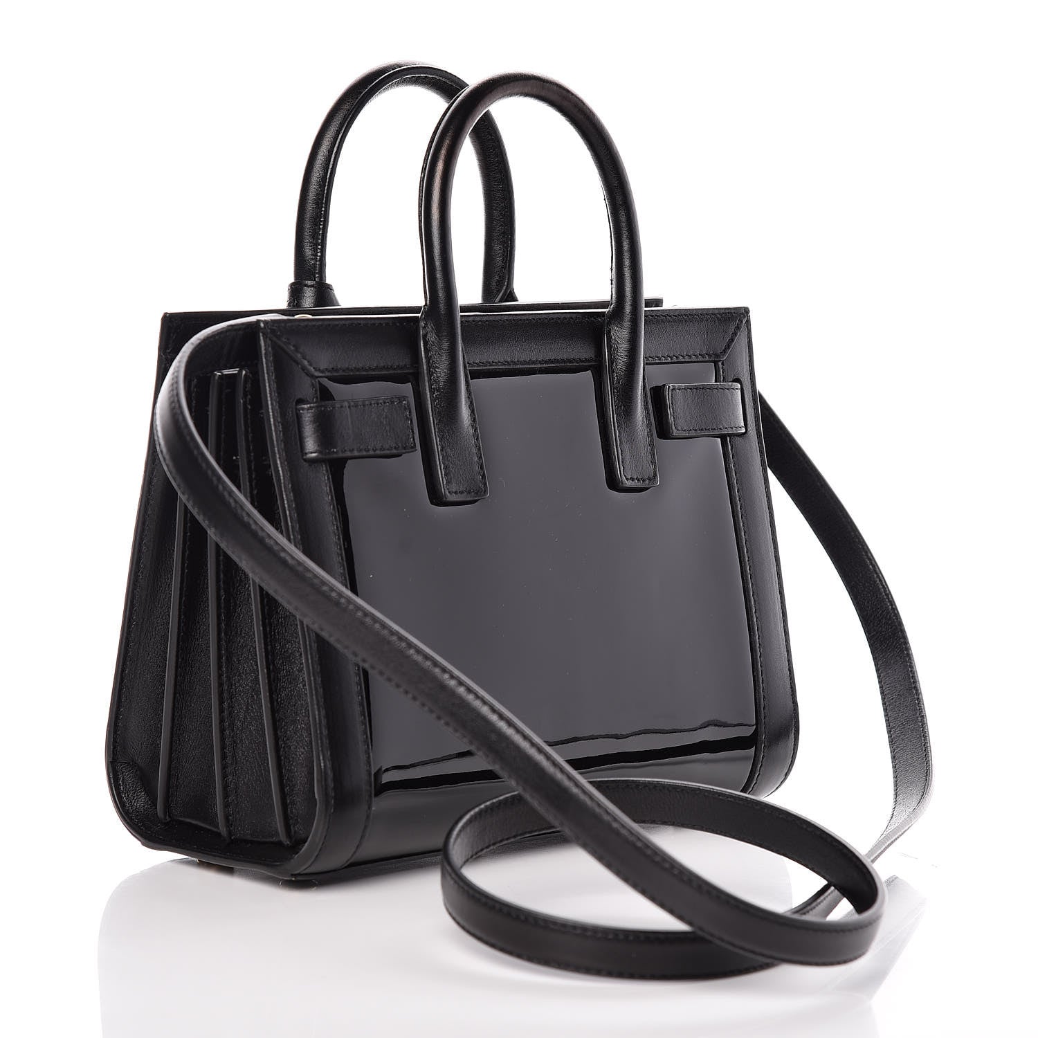 Saint Laurent Patent Calfskin Nano Sac de Jour Black 3 of 8