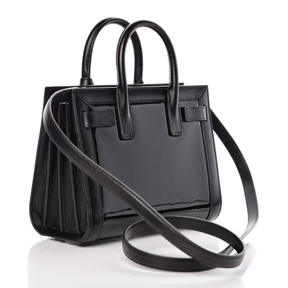 Saint Laurent Patent Calfskin Nano Sac de Jour Black 3 of 8