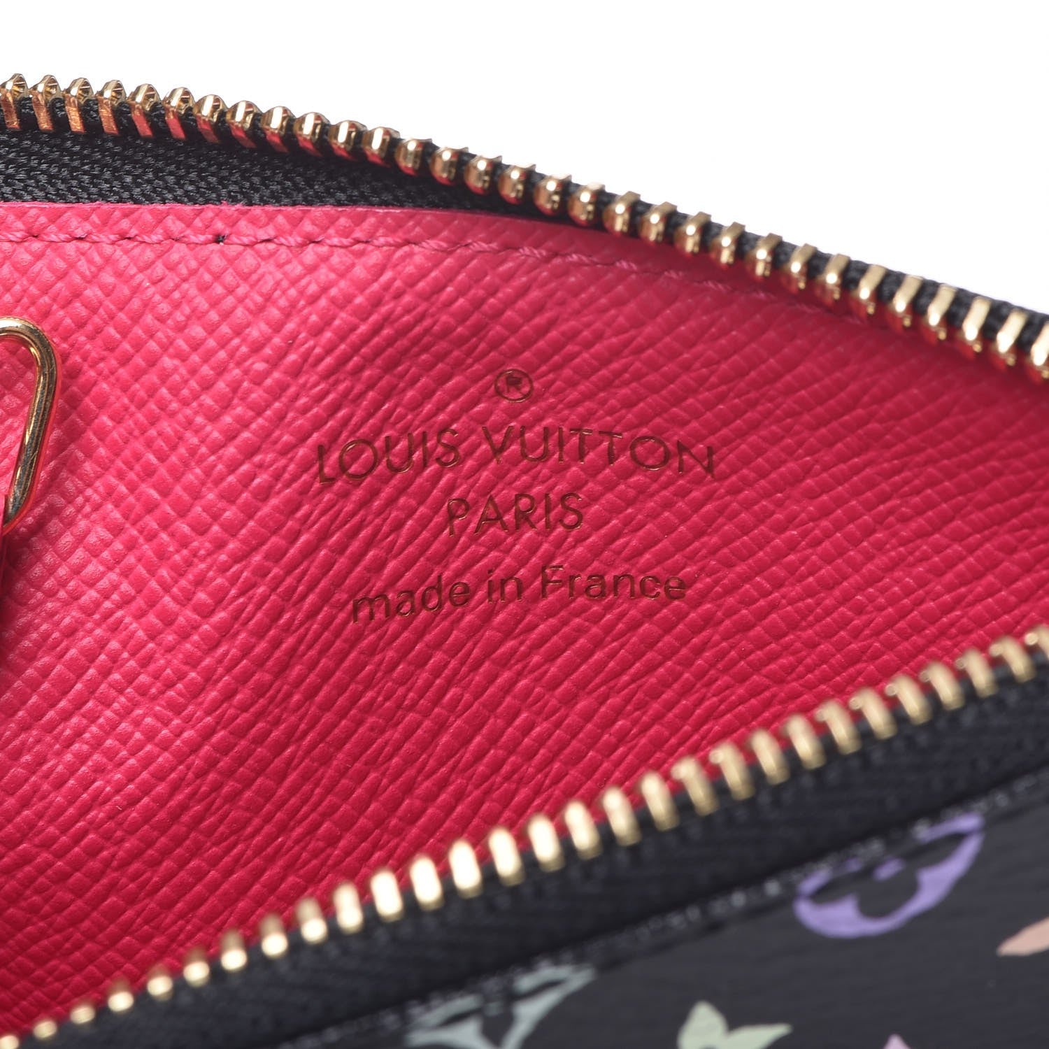 Louis Vuitton Monogram Multicolor Key Pouch Black Grenade 6 of 7