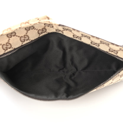 Gucci GG Monogram Double Pocket Belt Bag Dark Brown 5 of 15