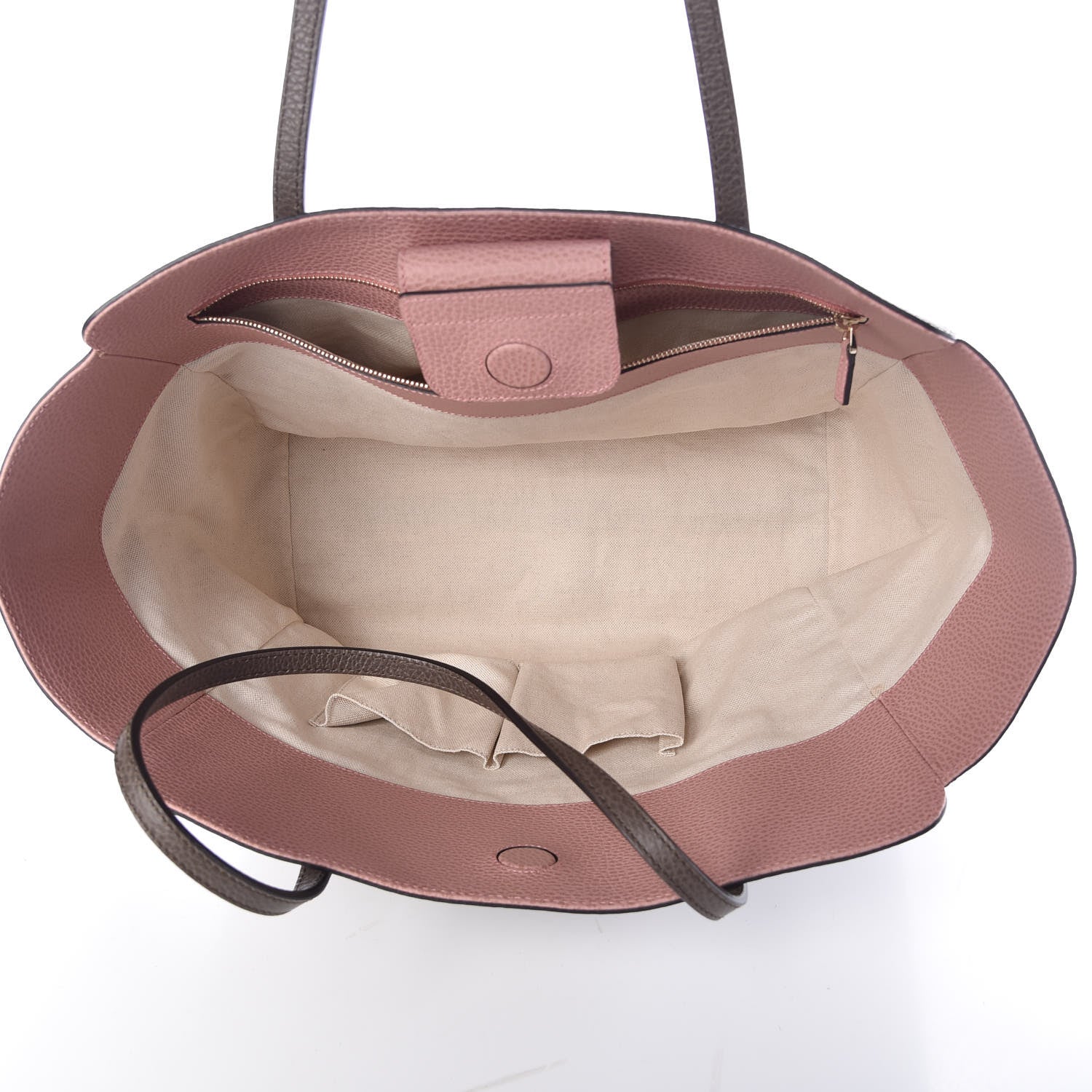 Gucci Dollar Calfskin Medium Swing Tote Grey Field Soft Pink 5 of 8
