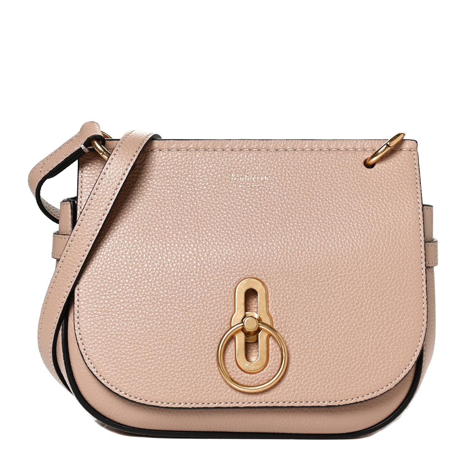 Mulberry Small Classic Grain Calfskin Small Amberley Satchel Rosewater 1 of 8